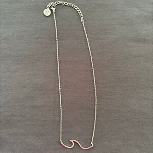 Plunder Silver Wave Necklace One Size